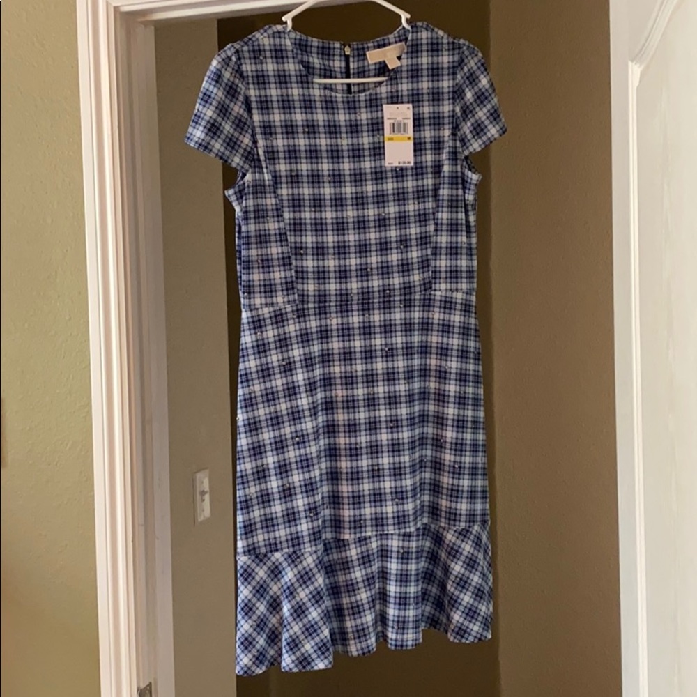 MICHAEL Michael Kors Plaid Stud Dress